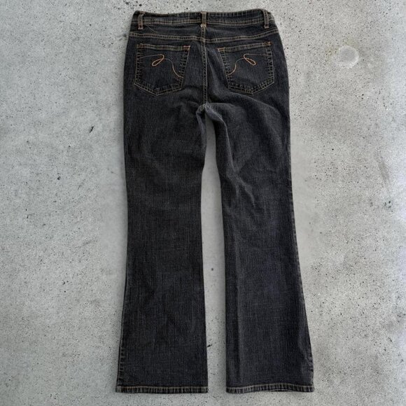 y2k faded black bootcut jeans - Picture 6 of 7